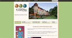 Desktop Screenshot of chateaudegoutelas.fr